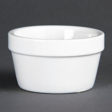 Olympia Whiteware Mediterranean Ramekins White 77mm (6 Pack)