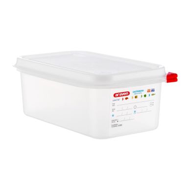 Araven Polypropylene 1/4 Gastronorm Food Containers 2.8Ltr (4 pack)