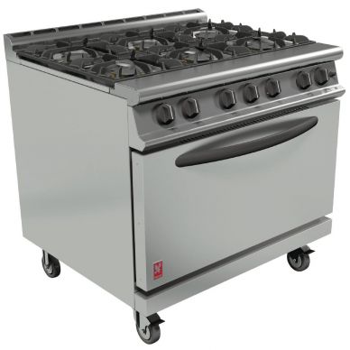 Falcon Dominator Plus Gas Oven Range 6 Burner with Castors G3101D