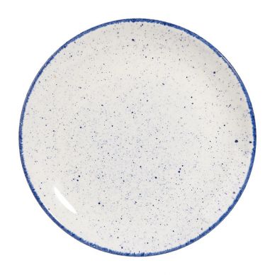 Churchill Stonecast Hints Coupe Plates Indigo Blue 217mm (12 Pack)
