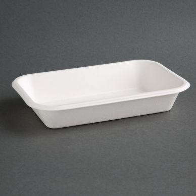 Fiesta Compostable Bagasse Food Trays (Pack of 50)