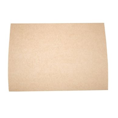 Vegware Compostable Unbleached Greaseproof Paper 380 x 275mm (Pack of 500)