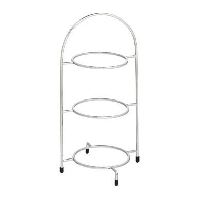 Utopia Chrome Three Tier Cake Stand 200mm