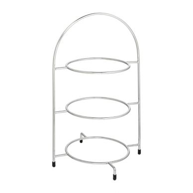 Utopia Chrome Three Tier Cake Stand 240mm