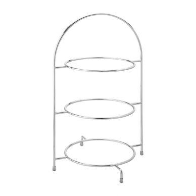 Utopia Chrome Three Tier Cake Stand 270mm