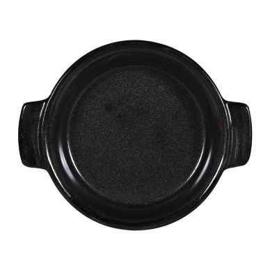 Churchill Black Igneous Stoneware Individual Dish 140mm (6 Pack)