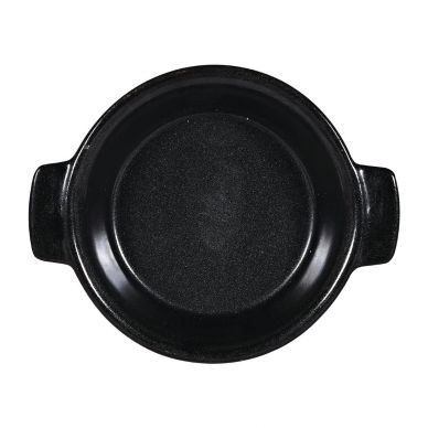 Churchill Black Igneous Stoneware Individual Dish 120mm (6 Pack)