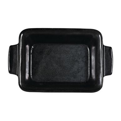 Churchill Black Igneous Stoneware Rectangle Dish 170mm (6 Pack)