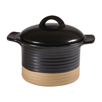 Churchill Black Igneous Cocotte 350ml 12oz (6 Pack)