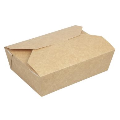 Colpac Recyclable Kraft Microwaveable Food Boxes 1950ml / 68oz (200 pack)