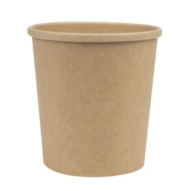 Colpac Recyclable Kraft Microwavable Soup Cups 450ml / 16oz (Pack of 500)