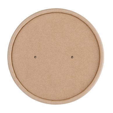 Fiesta Compostable Paper Soup Container Lids 98mm (500 Pack)