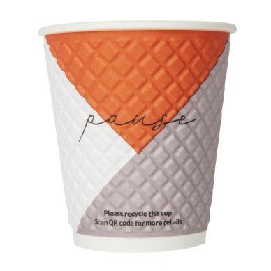 Huhtamaki Pause Disposable Coffee Cups Double Wall 256ml (925 pack)