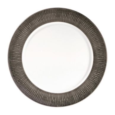 Churchill Bamboo Spinwash Footed Plates Dusk 305mm (12 Pack)