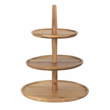 Olympia Acacia 3-Tier Stand 305() x 395(H)mm