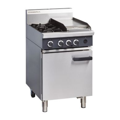 Cobra Gas Range 2 Burner Static Oven with Griddle