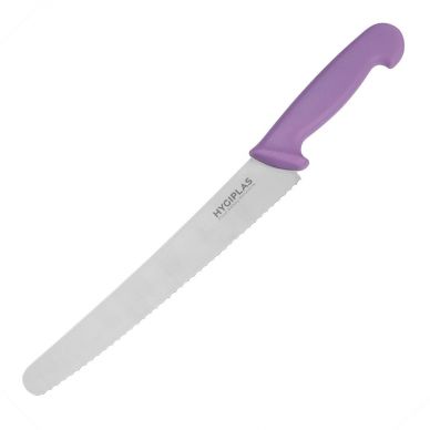 Hygiplas Serrated Pastry Knife Purple - 10