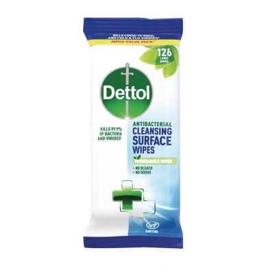 Dettol Antibacterial Surface Cleaning Wipes (126 pack)