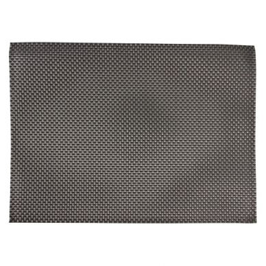 APS PVC placemat Silver And Grey (6 pack)