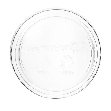 Vegware Compostable Cold Portion Pot Lids 59ml / 2oz and 118ml / 4oz (Pack of 2000)