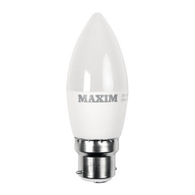 Maxim LED Candle Bayonet Cap Warm White 6W (Pack of 10)