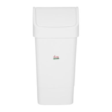 SYR Lucy Swing Top Bin White 50Ltr