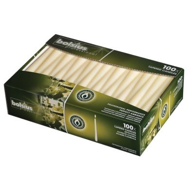 Tapered Ivory 10inch Candles (Pack of 100)