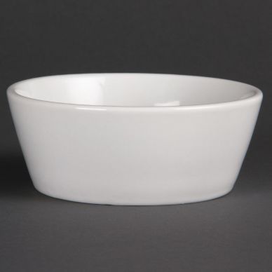 Olympia Whiteware Sloping Edge Bowls 120mm (12 Pack)