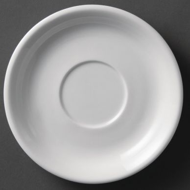 Olympia Whiteware Cappuccino Saucers 180mm (12 Pack)