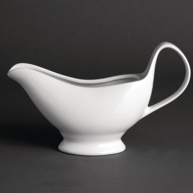 Olympia Whiteware Gravy Boats 340ml 12oz (6 pack)
