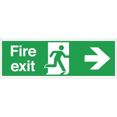 Fire Exit Sign Arrow Right