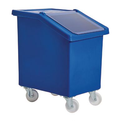 Mobile Ingredient Bin 90Ltr Blue