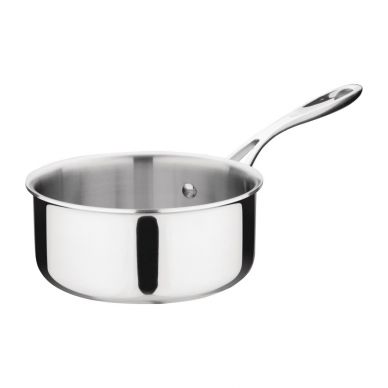 Vogue Stainless Steel & Aluminium Tri-Wall Saucepan 160mm