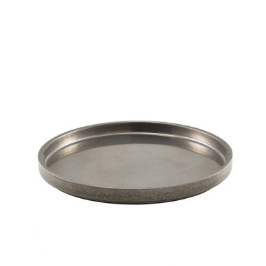 GenWare Vintage Steel Presentation Plate 26.5cm - Pack of 6
