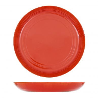 Orange Glazed Melamine Casablanca Bowl 38 x 4.5cm