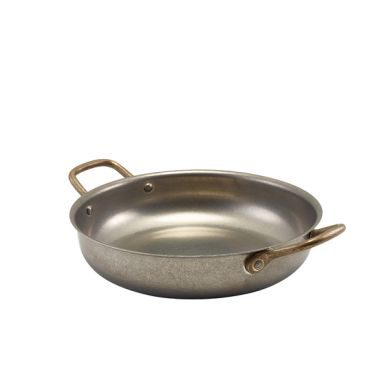 GenWare Vintage Steel Round Dish 22 x 5cm - Pack of 6