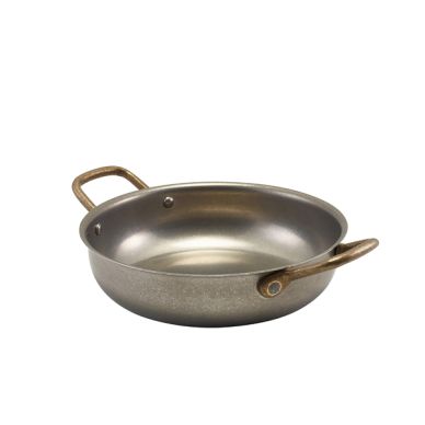 GenWare Vintage Steel Round Dish 19.5 x 5cm - Pack of 6