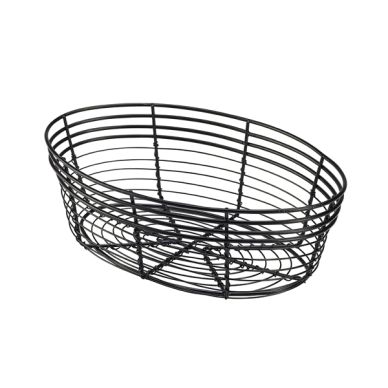 Wire Basket  Oval 25.5 x 16 x 8cm - Pack of 6