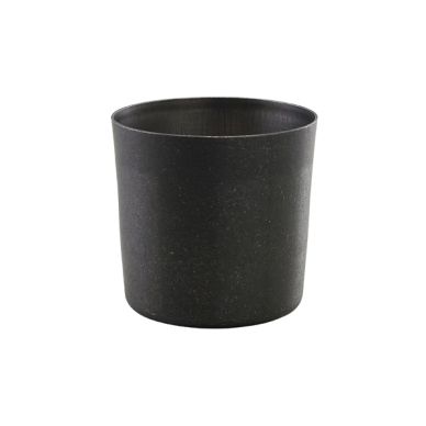 GenWare Black Vintage Steel Serving Cup 8.5 x 8.5cm - Pack of 12