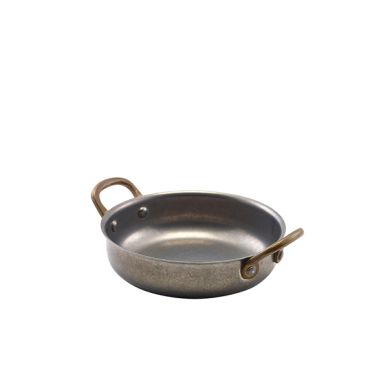 GenWare Vintage Steel Round Dish 13.5 x 3.75cm - Pack of 6