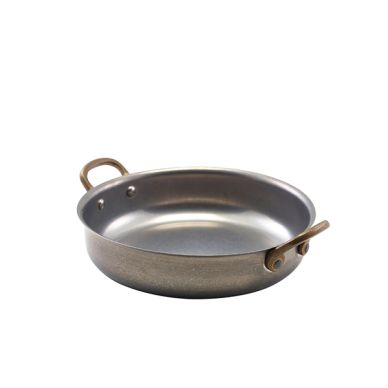 GenWare Vintage Steel Round Dish 18.5 x 4.5cm - Pack of 6