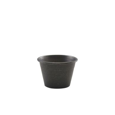 GenWare Black Vintage Steel Ramekin 71ml/ 2.5oz - Pack of 24