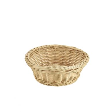 Round Polywicker Basket 21Dia x 8cm - Pack of 6