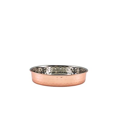 GenWare Hammered Copper Plated Presentation Plate 15cm - Pack of 12