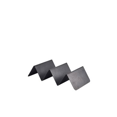 GenWare Black Vintage Steel Fast Food Stand 2 Slot - Pack of 12
