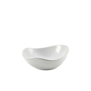 Genware Porcelain Organic Triangular Bowl 15cm/6