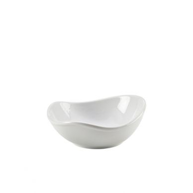 Genware Porcelain Organic Triangular Bowl 15cm/ 6