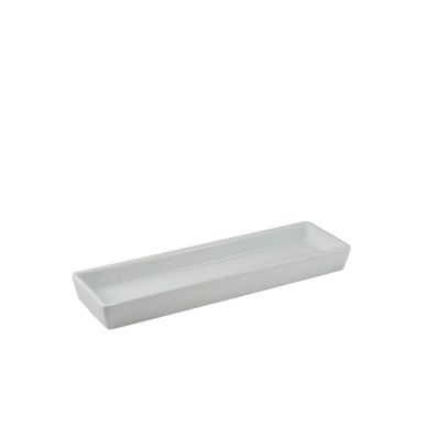 Genware Porcelain Rectangular Dish Holder 28 x 8cm/ 11 x 3.25
