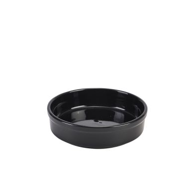 Genware Porcelain Black Round Dish 13cm/ 5