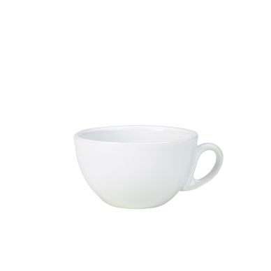 Genware Porcelain Italian Style Bowl Shaped Cup 28cl/ 10oz - Pack of 6